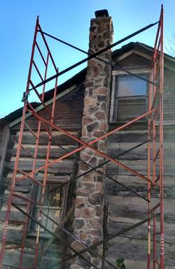 Culture Stone Chimney