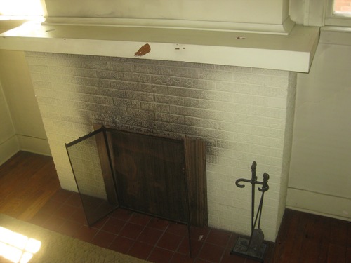 Dirty Fireplace Front