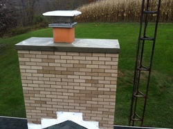 chimney rebuild with crown forms