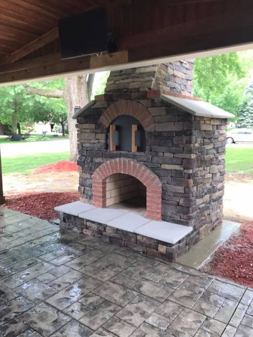 Outdoor Fireplaces And Pizza Ovens, Outdoor Fireplace With Pizza Oven Ideas